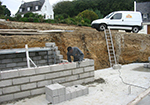 Réalisation des fondations à Villemur-sur-Tarn